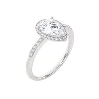 Padova - Via Guizza, 238 - Anello Ama Donna in Oro bianco Diamante Lab Grown 1.02 Ct AMA-AN-202-16 CT.1,21 - AMA-AN-202-16 CT.1,21
